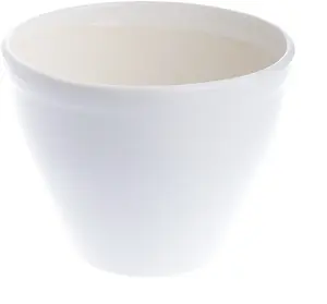 Flower pot Lumarko Agava 4-5001 white D26.5 — ceramic-style planter for indoor and outdoor use