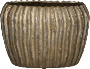 Ceramic Flower Pot Lumarko Noma D28 H19cm Bronze — Indoor/Outdoor Plant Planter