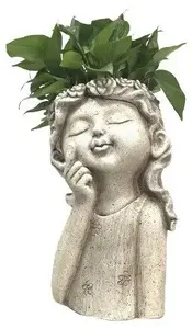 Decorative Pot Mondex - model NFQ210017 (ceramic girl figure)
