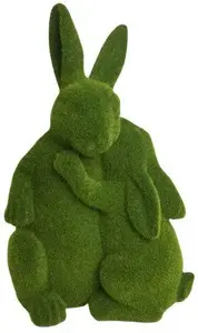 Decorative Figurine Rabbits Two by DKD Home Decor, model QN202075, ceramic ornament 29.5x21.5x45.5 cm