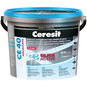 Tile Grout CERESIT Fuga CE 40 Aquastatic 2 kg, waterproof, color: charcoal (mpn 1570)