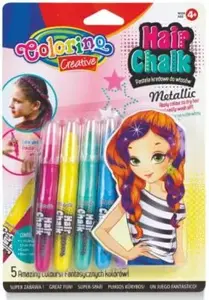 Colorino Color Hair Chalk Set — metallic hair pastels, multi-color pack