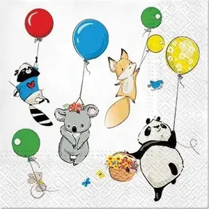 Paper napkins Paw Serwertki Przyjęcie zwierzątek 33x33 cm 20 pcs