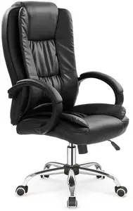 Office chair Halmar Relax model V-CH-RELAX-FOT-CZARNY — black, ergonomic swivel task chair