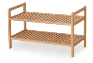 Полка для обуви VidaXL ST9 Buko (под дерево) 69x26x41 см, 3 уровня, открытая