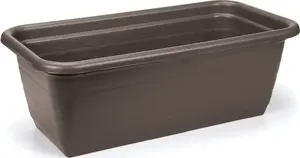 Flower box planter LAMELA 60 cm — balcony planter box, decorative pot cover
