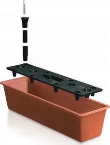 Flower box planter Prosperplast IS6CAN with self-watering system (MPN IS6CAN-R624)