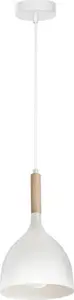 Pakaramā lampa Luminex Noak wood 1194 — pakaramais 1x60W E27, balts/brūns