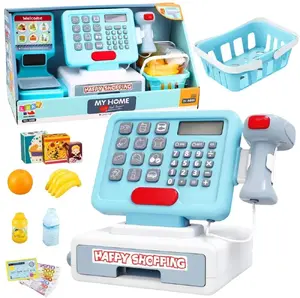 Детская касса LEANToys 31187 с интерактивным сканером, корзинкой, световыми и звуковыми эффектами