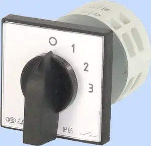 Роторный кулачковый переключатель Elektromet E12-62 (921262) 3P 0-1-2-3 12A IP65 с монтажной пластиной