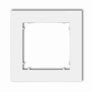 Rāmis sienai (vienvietīgs) Karlik MINI 25MR-1 — universāls plastmasas vienvietīgs rāmis, matēti balts