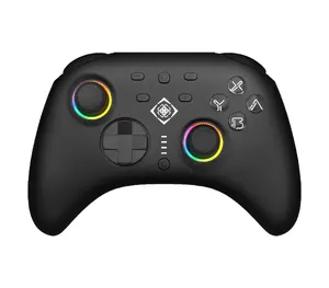 Gamepad Deltaco Gaming GAM-198 — Bluetooth/USB Type-C game controller for Nintendo Switch, Switch 2, Switch OLED, Android, PC, Turbo/Home/D-pad, Black