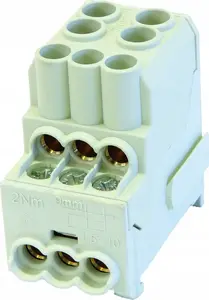 Распределительный блок Simet SIMBLOCK SDB 100 для Al/Cu проводников, серый, MPN 81601002