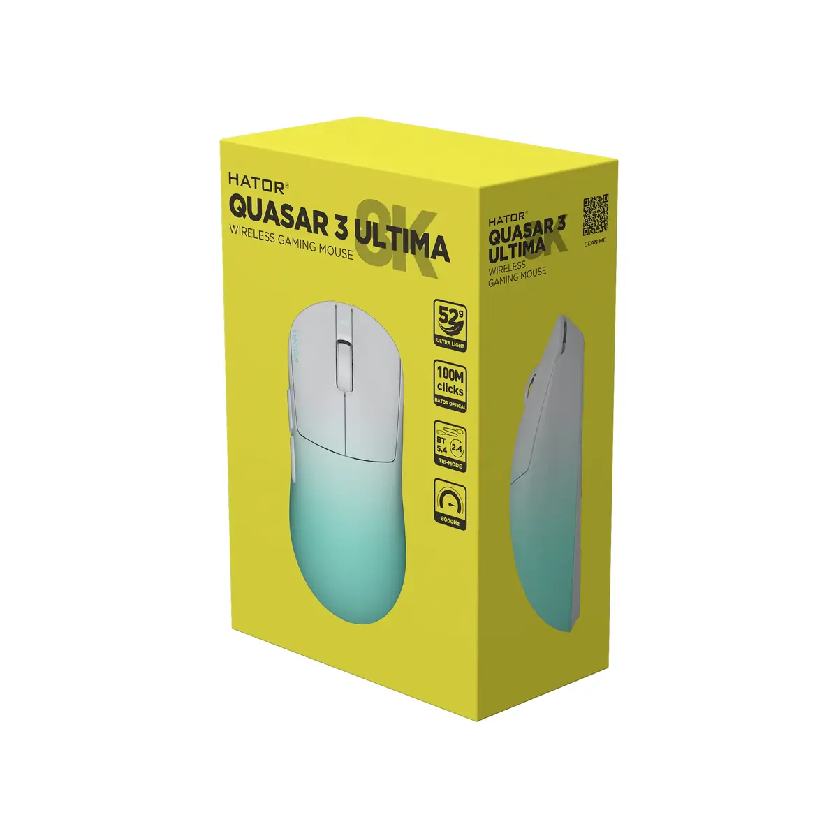HATOR Quasar 3 Ultima 8K Wireless spēļu pele Photo 4