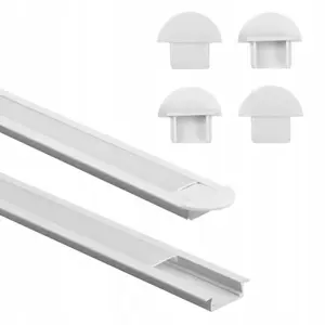 Recessed LED Profile Eco Light EC20609 2m white with frosted diffuser