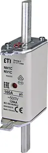 Fuse cartridge (slow-blow) Eti-Polam KOMBI NH1C 160A 500V industrial