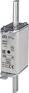 Fuse cartridge Eti-Polam KOMBI NH1C 40A gG/gL 500V WT-1C