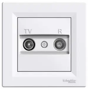 Антенный розетка конечная Schneider Electric EPH3300721 1 дБ белая — RTV