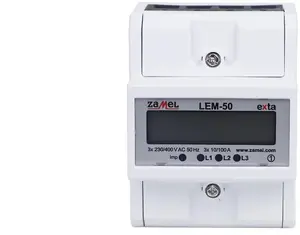 Трехфазный цифровой счетчик активной энергии ZAMEL LEM-50 100 A, прямое подключение