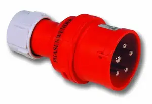 PCE Pārnēsājamā Twist fāžu spraudne 32A 400V 3P+Z+N IP44 modelis 7025-6
