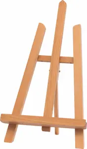Wooden Easel Sourcing KREUL 17505 — Yellow, Wooden Artist Easel for Adults, Height 400 mm, Chair Width 19.5 cm