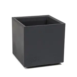 Flower trough LAMELA Neogard KARO ECO Anthracite, 400×800 mm, concrete-style