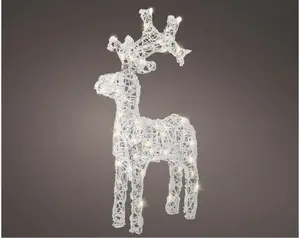 LED ziemeļbrieža dekorācija H&S Decoration modelis 491445 — LED figūra H61 cm