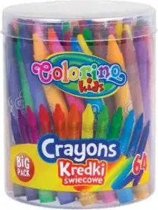 Crayons colorino 64 colors — colorino WIKR-910586, 64-color set