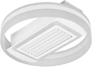 Ceiling fan grill square 55W CCT White – 55W CCT ceiling fan accessory, square grill, white