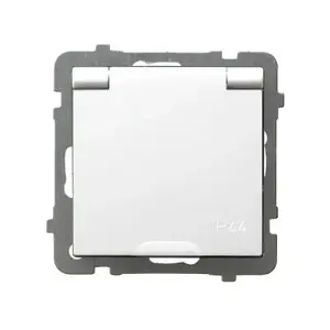 Розетка Ospel GPH-1GS/m/00/w белая IP44 Schuko 16A