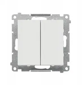 Candle-style switch module Kontakt-Simon 55 TW5.01/114 10 AX 250V~ quick-connect light gray matte