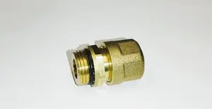 Atvienojama savienojuma uzgalis AQUER PEX ZGZ1612OR TK ar O-žņaugu PEX caurulei 1/2" x 16, ārējā vītne
