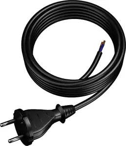 Power connection cable Plastrol PP-21 with plug 5 m H05RR-F 2x1.5 (W-97196)