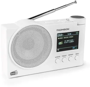 Портативное радио THOMSON RT400DABBTWH — FM и DAB+ тюнер, Bluetooth, USB