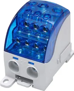 Distribution Block Simet SUB 400 (81651003) universal Al/Cu, busbar connector, blue