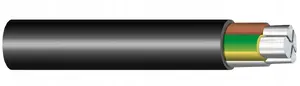 Power cable YAKXS 1x240 mm² 0.6/1 kV aluminium conductor PVC sheath black