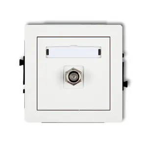 Розетка антенная встроенная Type F Karlik DGF-1 — одиночная, IP20