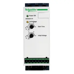 Электронный стартер/балласт Schneider Electric ATS01N112FT белый, вход 110–480 В, 50/60 Гц, диммирование -10–10%