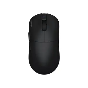 Spēļu pele HATOR Quasar 3S Ultima 8K Wireless — labrocīga, optiskā 30000 DPI, RF Wireless + Bluetooth + USB-C, melna