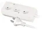 Удлинитель Plastrol PS-360 (W-97471) — 3 розетки, 10A, 1,5 м, белый