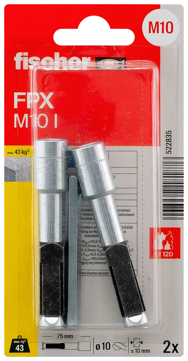 Анкер-винт FISCHER 522835 FPX M10 Photo 2