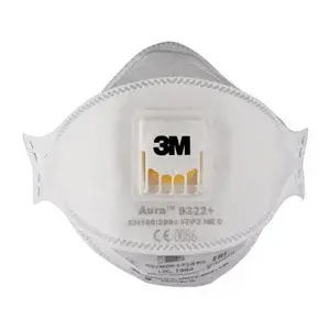 3M 9322PRO5 респиратор FFP2 полумаска с фильтрацией воздуха, многоразовый, в упаковке 10 шт.