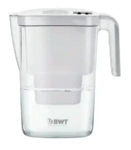 Manual water filter BWT 305497 — 2.6 L white, refillable pitcher-style filter