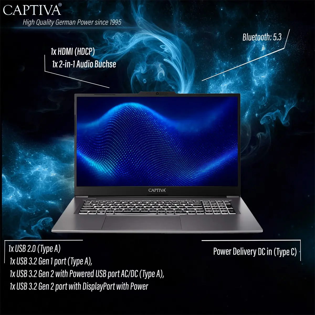 Laptop Captiva 101416 — Intel i5-1335U, 2TB SSD Photo 6