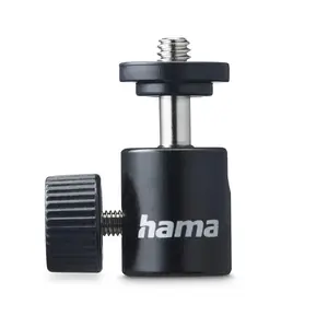 Шаровая голова для штатива HAMA 00005000, резьба 1/4", высота 38 мм, чёрный