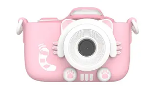 Children's digital camera MYFIRST myFirst Camera 3 — pink/white, for ages 5+, lightweight 80 g