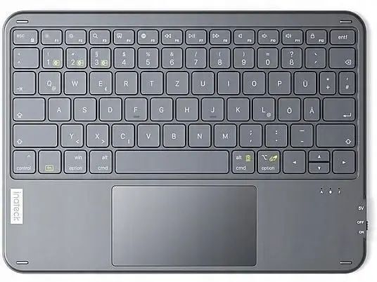 Inateck Keyboard Tablet QWERTZ pelēks —