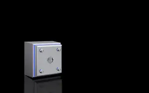 Stainless steel control station enclosure Rittal HD 1681.600 — stainless steel material, single-piece