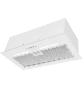 Recessed kitchen hood MPM MPM-45-OW-06/W — 450 mm, 645 m³/h, 3 speeds, aluminium grease filter, white