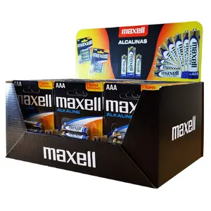 MAXELL Alkaline LR03 AAA vienreizlietojamas baterijas 1,5 V — iepakojums 4 gab. (displeja blisteris, 30 iep./120 baterijas)